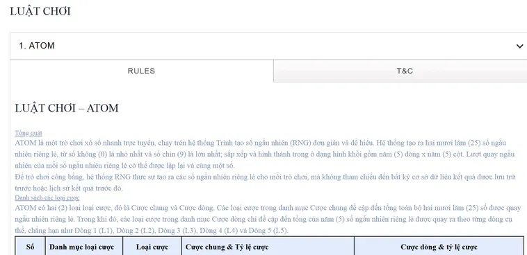 Quay Số Atom Tại RikBet Trò Chơi Đỉnh Cao Với Tỷ Lệ Thưởng Lớn