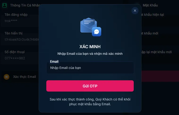Xác Minh Tài Khoản Để Bảo Vệ An Toàn Tuyệt Đối Cho Tài Khoản Của Bạn