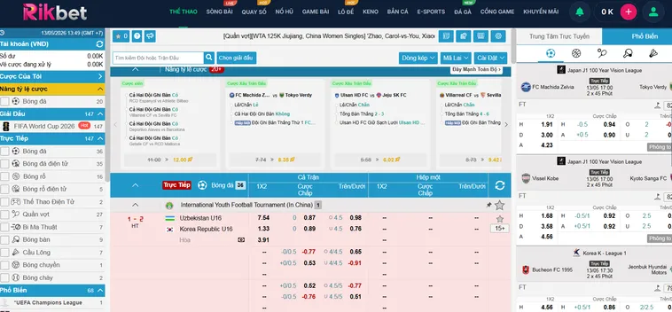 Thể Thao IM Sports RikBet Trải Nghiệm Cá Cược Thể Thao Chuyên Nghiệp Đỉnh Cao