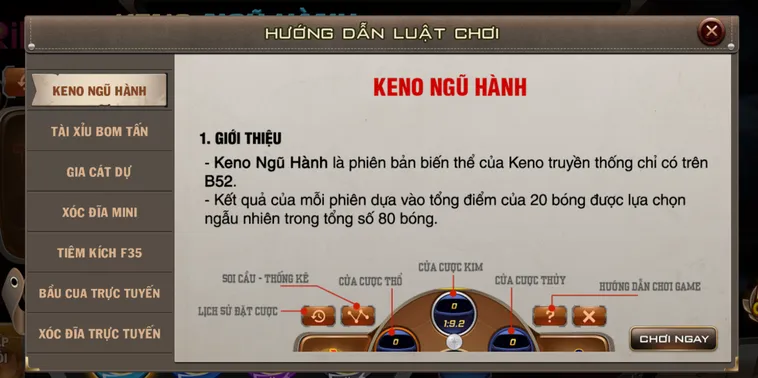 Chinh Phục Keno Mini Tại RikBet Với Tỷ Lệ Trả Thưởng Cực Khủng