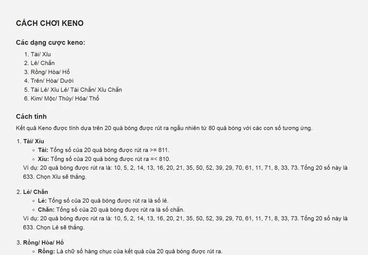 Khám Phá Đỉnh Cao Keno Siêu Tốc Tại RikBet Với Tỷ Lệ Thưởng Khủng