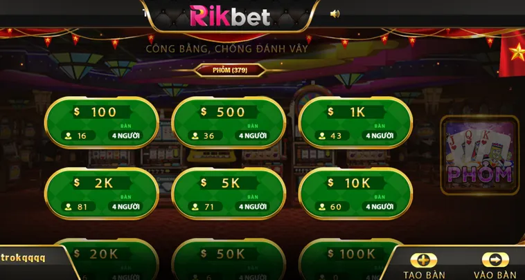 Chinh Phục Đỉnh Cao Phỏm Tại RikBet Với Chiến Thuật Độc Đáo Thắng Lớn