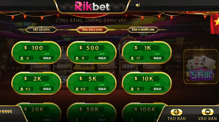 Sâm Lốc Tại RikBet Trải Nghiệm Đánh Bài Dân Gian Với Tỷ Lệ Thưởng Lớn